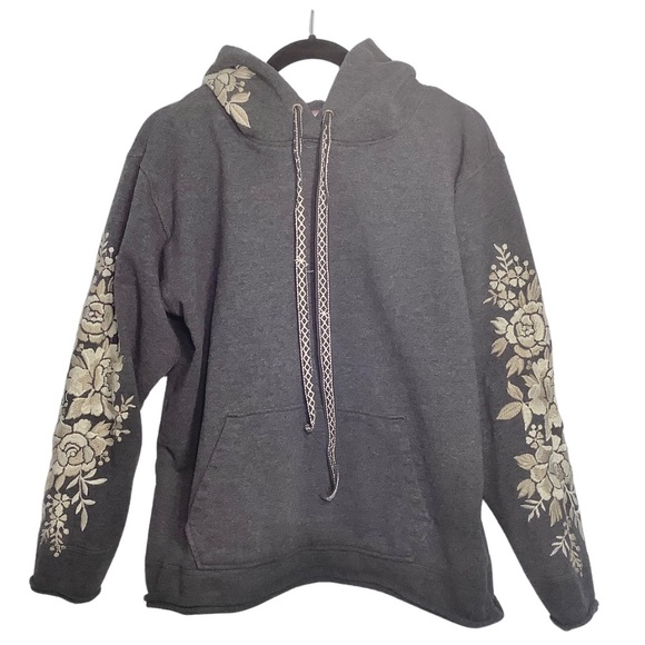 Johnny Was Olenna Embroidered Pullover Hoodie - Picture 3 of 10